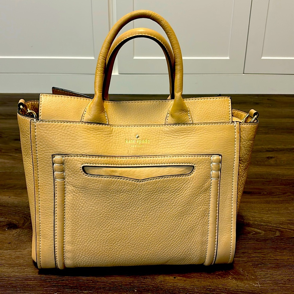 Cream Kate Spade Leather Tote - Great Condition